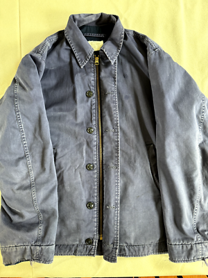 Vintage 70s USN N4 Utility Deck Jacket Blue US Navy Vietnam Vintage 70s USN N4 Utility Deck Jacket Blue US Navy Vietnam