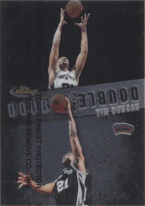1999-00 Topps Finest - David Robinson/Tim Duncan #DF9 for sale | eBay