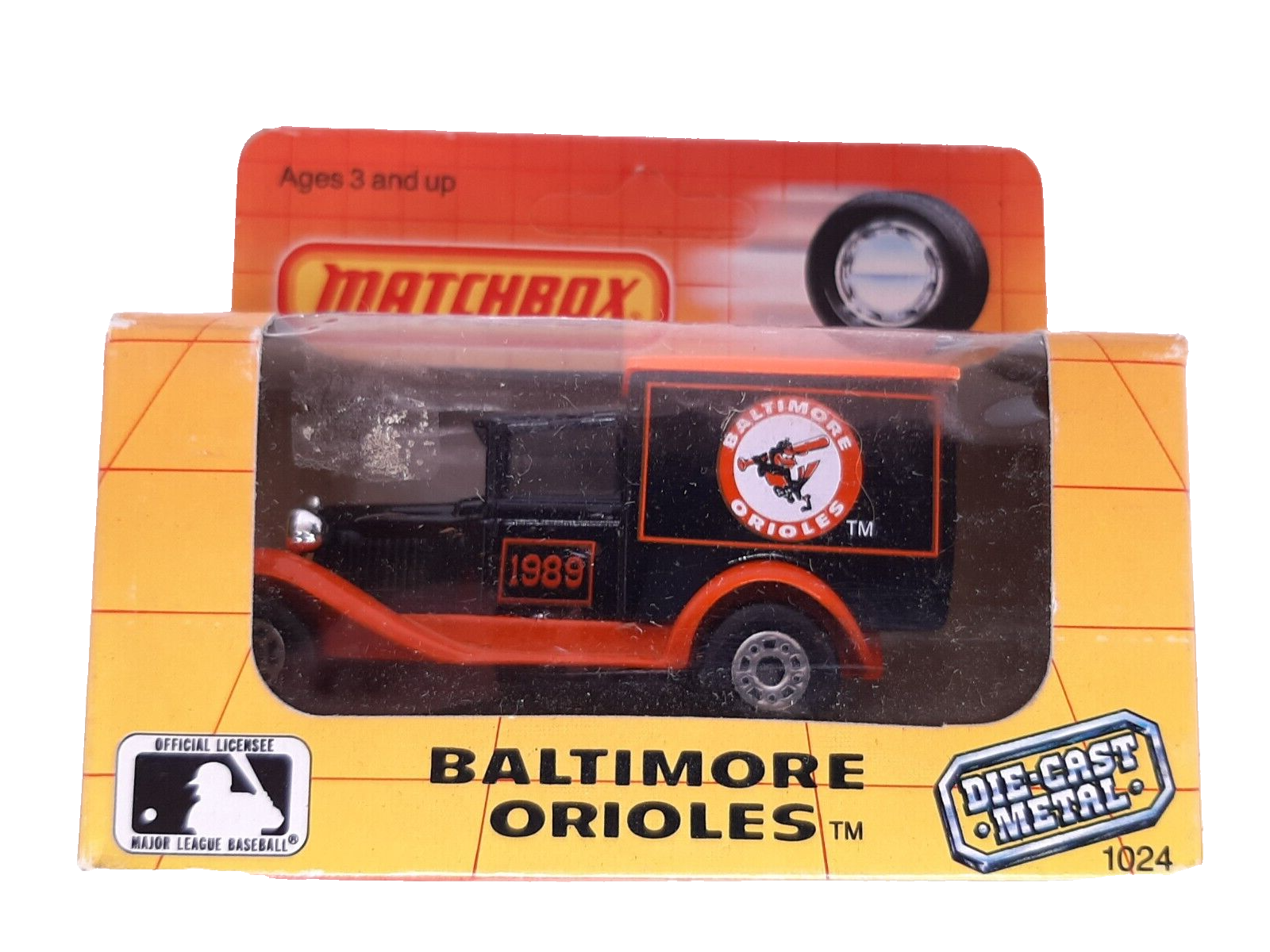 Vintage 1989 Matchbox MB 38 Baltimore Orioles Baseball Team Ford Model A Car