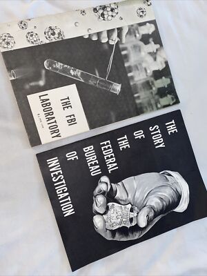 Vintage FBI The Story of Federal Bureau Investigation Booklet Pamphlet Lab RARE!