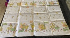Vintage Big Bird Sesame Street Receiving Blanket 27 X 32 circa 1970s