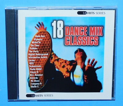 18 DANCE MIX CLASSICS CD w/ PEBBLES, MICHEL'LE, TECHNOTRONIC, SHEILA E, THE TIME