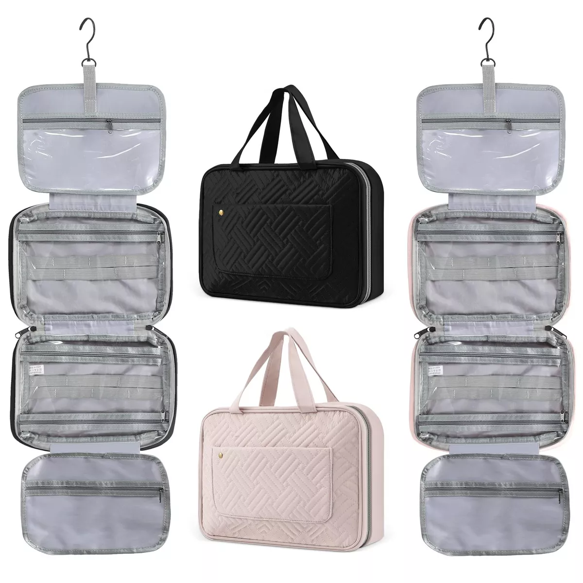 Hanging Toiletry Bag Men Women Travel Wash Bag Foldable Cosmetic Bag with Hook