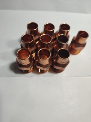  Nibco 604-2 MA FTG ADAPT Size 1/2''LOT Of 10