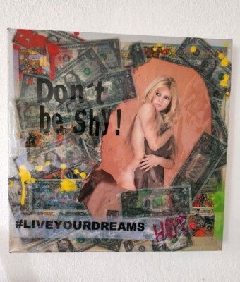 original PixSLi Pop Art Bild 40x40 mixedmedia