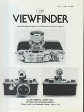 Viewfinder Journal Leica Historical Society of America 1990 IR KL3982