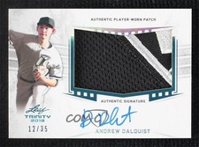 2019 Leaf Trinity Patch Auto Blue /35 Andrew Dalquist #PA-AD1 Patch Auto 0hw6