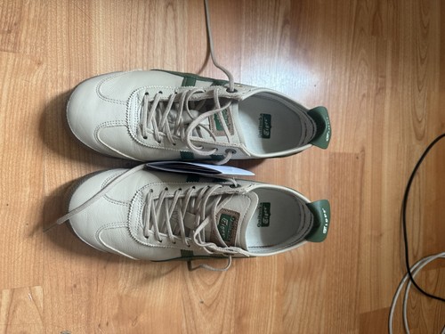 Onitsuka Tiger Mexico 66 SD Sneakers Beige/Green Style 1183B477 - Picture 2 of 7