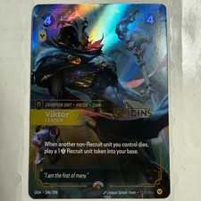 Viktor - Leader 246/298 Riftbound Organized Play Promotional Cards Foil NM #2 — live eBay listing