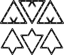 6-Pack Pool Ball Rack Set Magic Rack Sheet Billiards Ball Holder -Triangle Rack