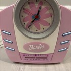 Vintage 2001 Pink Barbie FM Alarm Clock Radio Tested Works Battery Operated — photo 6