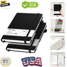 Lined Journal Notebook, 2 Pack, 180 Pages, A5 Journals for Writing, 100 GSM T...