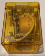 RR POWER RELAY,  DPDT, 120 VAC COIL, 10A, 8 BLADE BASE, IDEC RR2B-UAC120V, NEW!