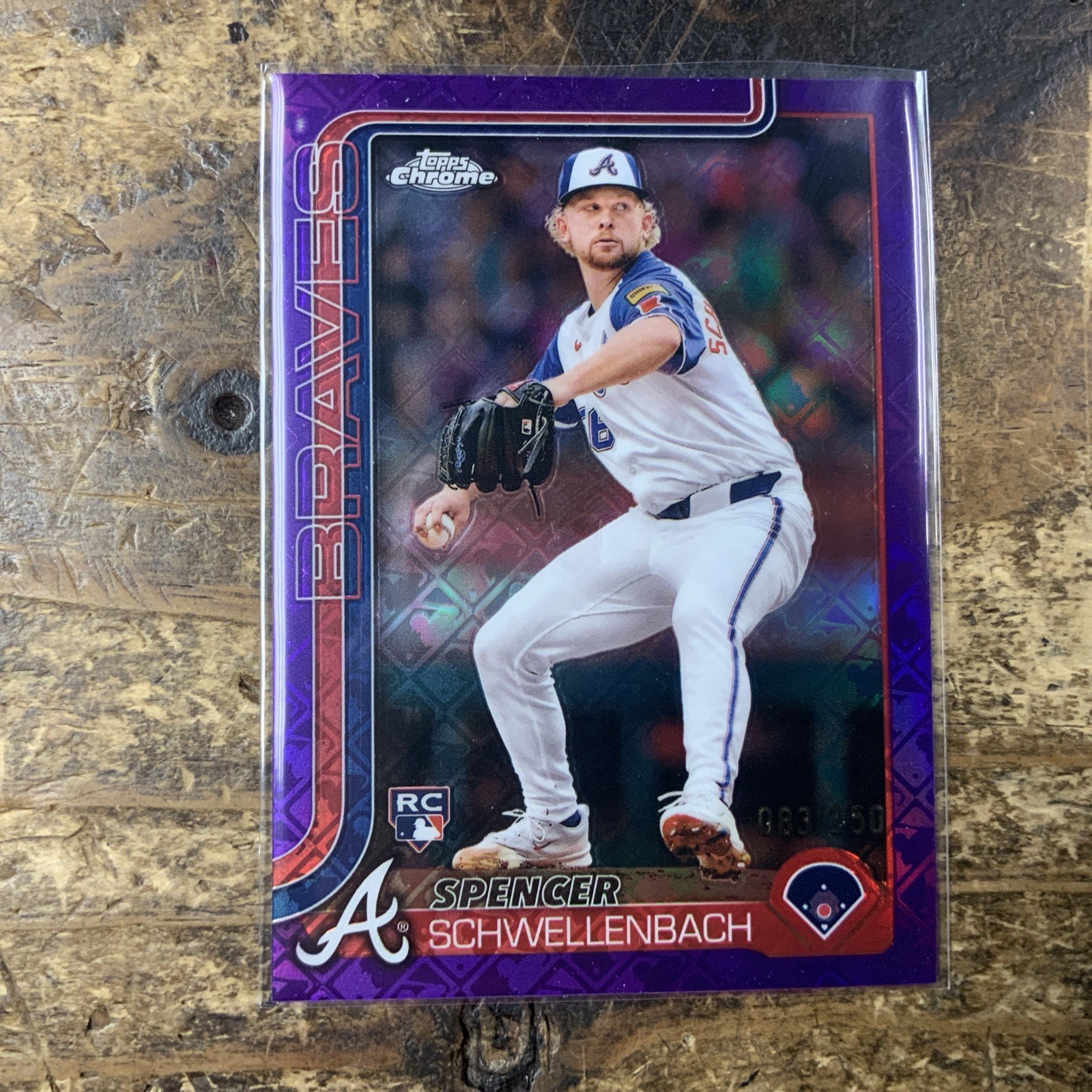 2025 Topps Chrome Logofractor Edition #203 Purple Spencer Schwellenbach #83/250