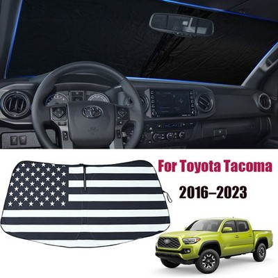 For Toyota Tacoma 2016 23 Car Windshield Sun Shade US Flag UV Block Shield Cover