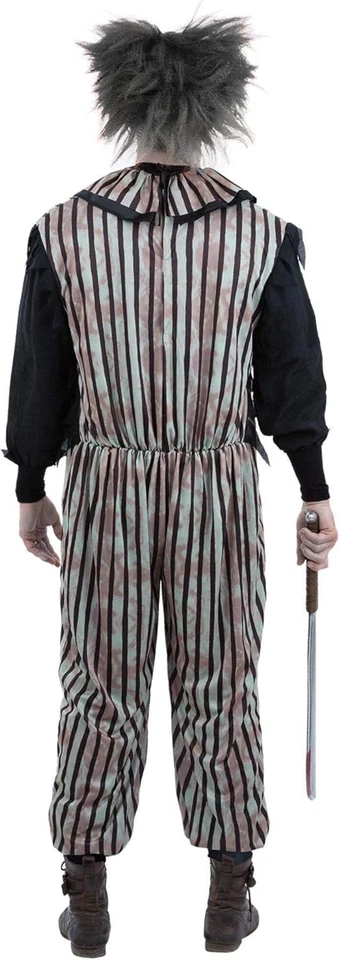 Smiffys Dark Vintage Clown Costume for Adults, Creepy Halloween Fancy Dress Outf - Bild 4 von 4
