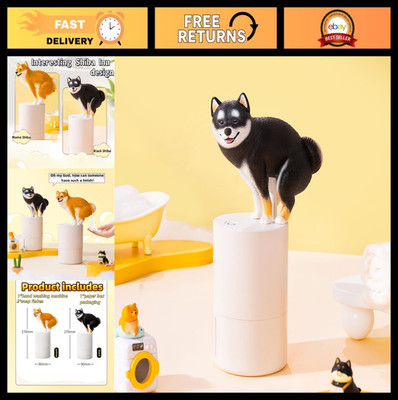 Fun Animal Foam Soap Dispenser - Shiba Inu & Pigeon, Automatic Hand Washer, Gift