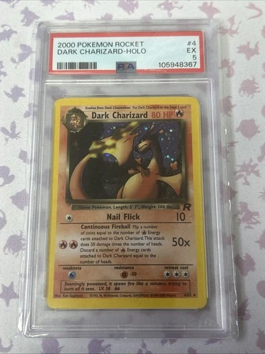 PSA 5 Dark Charizard 4/82 Team Rocket Holo