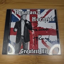 Herman’s Hermits Greatest Hits CD Signed Autographed Peter Noone 