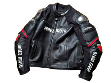 Jonez Moto Moto Moto Moto Giacca da Corsa in Pelle con Protezioni Taglia 58