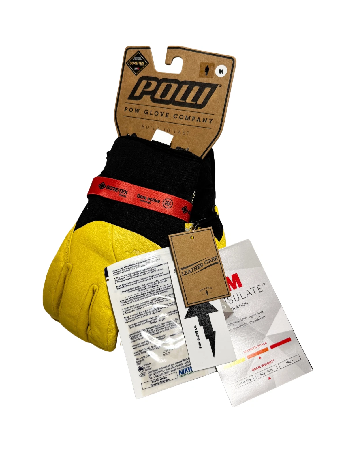 POW Women's Empress GTX Glove Size M Popcorn/Black GORE-TEX – New