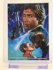 2025 Star Wars Galaxy New Visions Han Solo Leia Blue Ray Wave /175