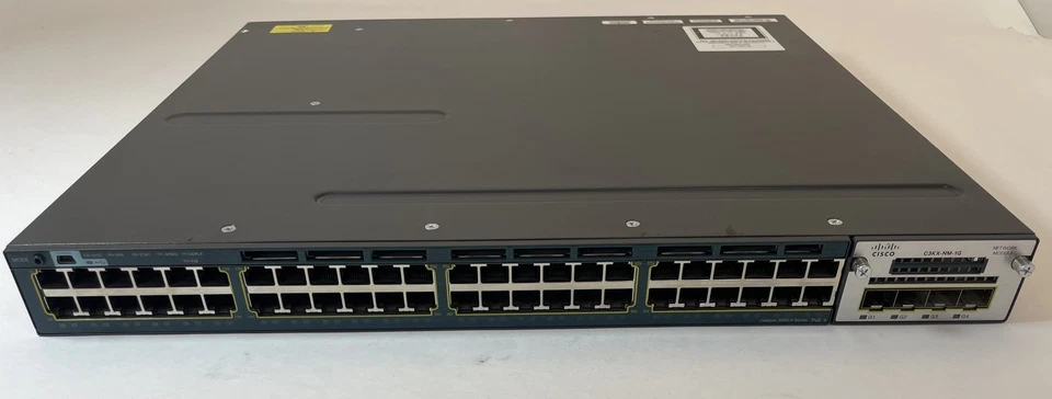 CISCO Catalyst 3560-X Series 48-Port Ethernet Switch WS-C3560X-48P-L V06 -Good - Image 2 of 4
