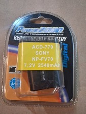 Power2000 ACD-770 Battery for Sony NP-FV70 7.2V 2540mAh Li-Ion New Sealed