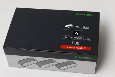 Festool Rubin 2 Schleifband P80 75x533 mm | 10 Stück | Neu | Original | 499157