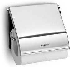 Image of Brabantia 385322 Toilet Roll Holder, Silver, 20 x 8 x 6 cm