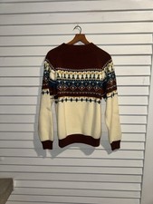 Vintage 70s JC Penney Fair Isle Knit Sweater Size XL Nordic True Vintage Heavy