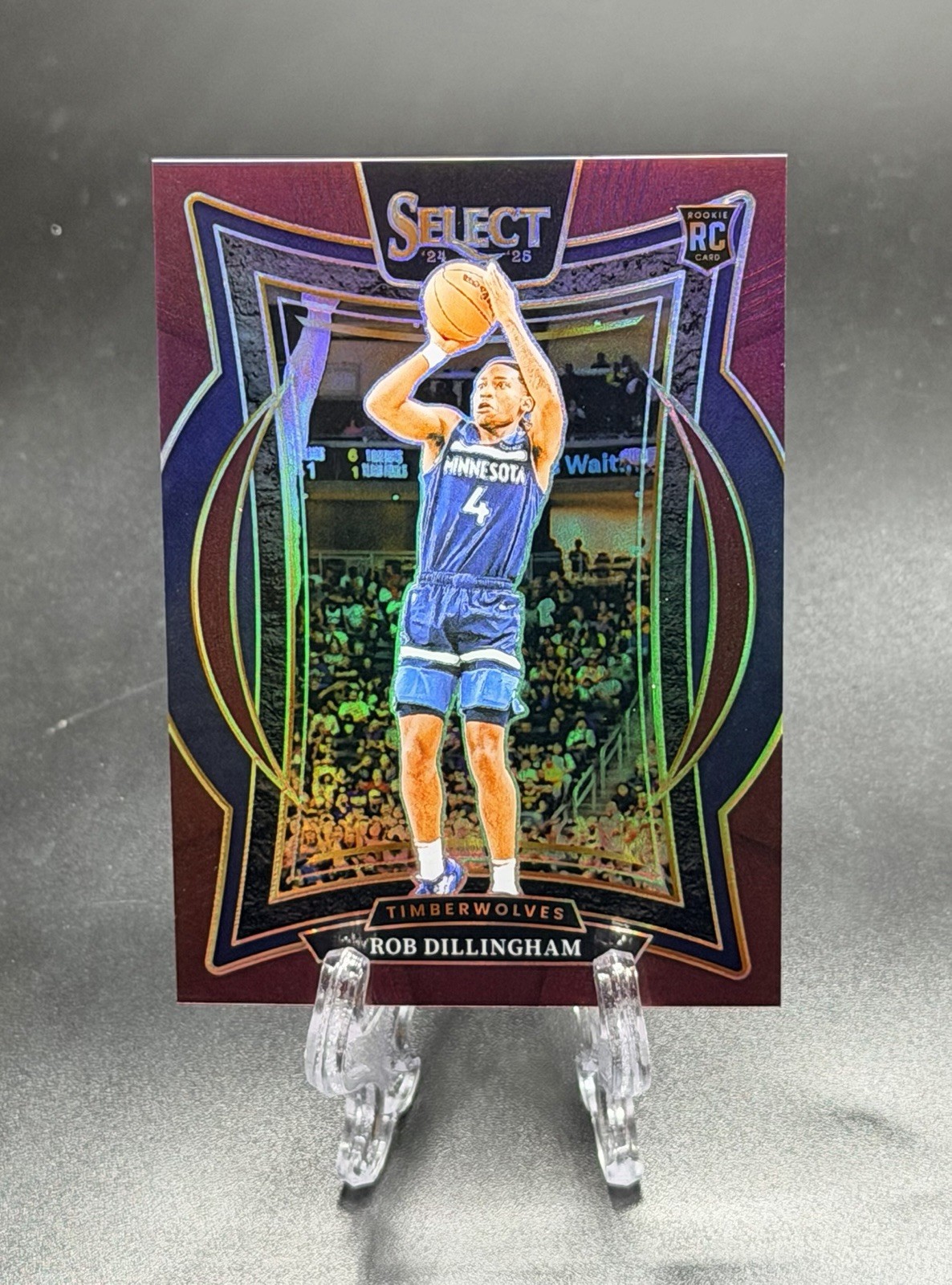 2024-25 Panini Select Concourse Maroon Prizm /175 Rob Dillingham #84 Rookie RC