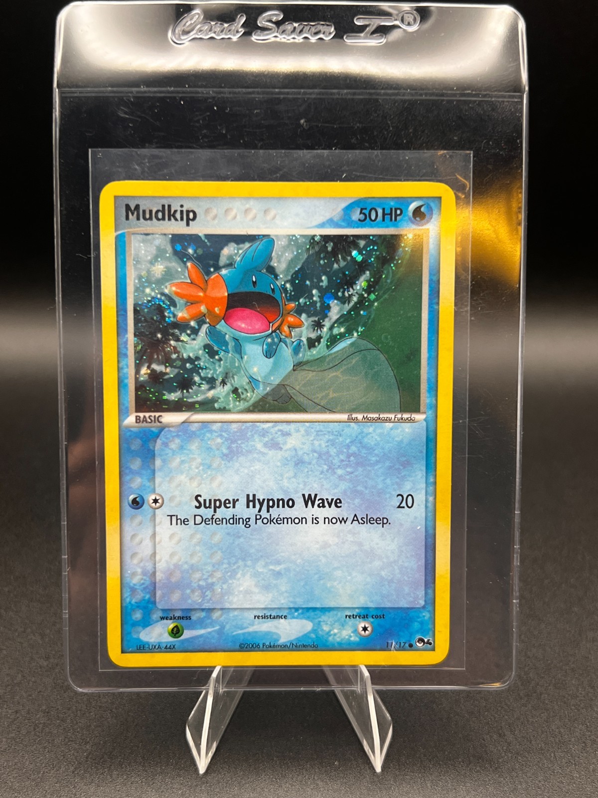 Pokemon Mudkip 11/17 - Pop Series 4 Promo Rare Holo Set 2006 - Cosmos holo - LP