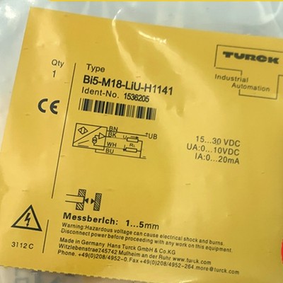 Neu Turck Näherungsschalter Sensor BI5-M18-LIU-H1141 KOSTENLOSER VERSAND