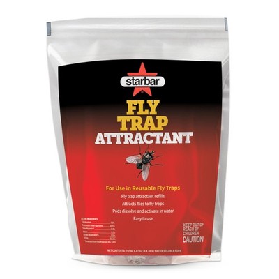 Starbar Fly Trap Attractant Refills   8 Water-Soluble Pods for 1 Count