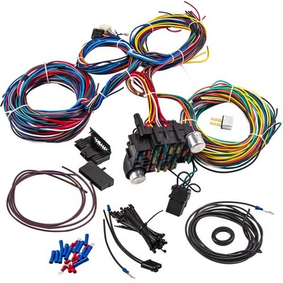 Wiring Harness 21 Circuit 17 Fuses Kit for Chevy Truck Pickup 1947-1954 Hotrod