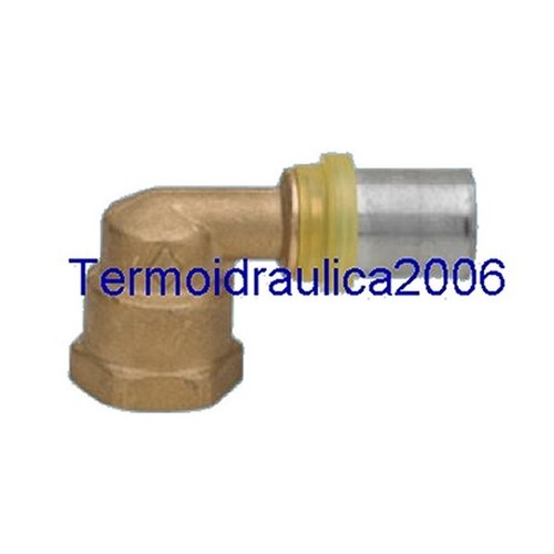5 Raccorderia A Gomito 90° Per Irrigazione - 20mm X 3/4'' - Riduttore Per Tubo PE - LST