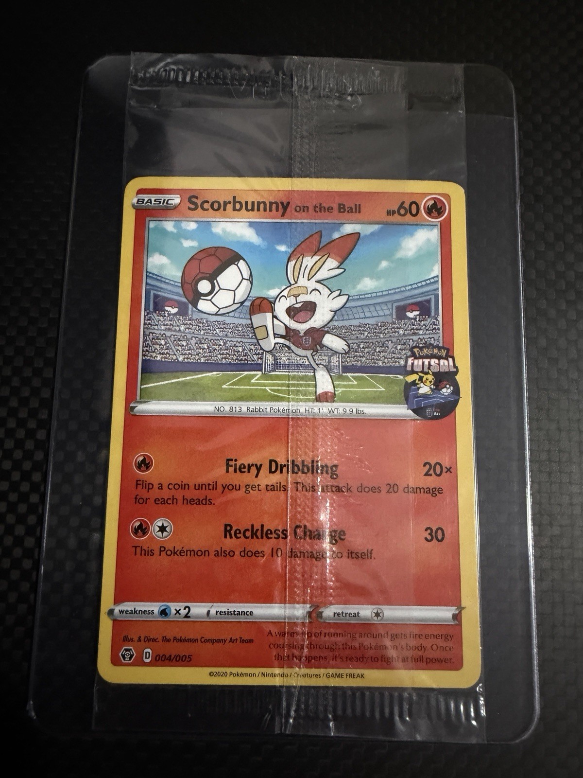 Scorbunny On The Ball 004/005 Pokemon Exclusive Futsal Promo - (Sealed)