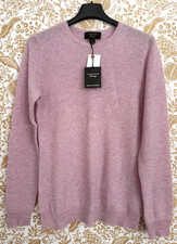 NWT CASHMERE Charter Club Women's 100 Cashmere Pink Crewneck Sweater Size S