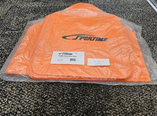 (QTY 4) SPORTIME 2093005 Rubber Throw Down Bases 16" x 16-1/2" Home Plate Orange