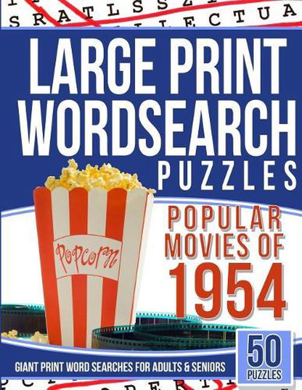 Large Print Wordsearches Puzzles Popular Movies of 1954: Giant Print ...