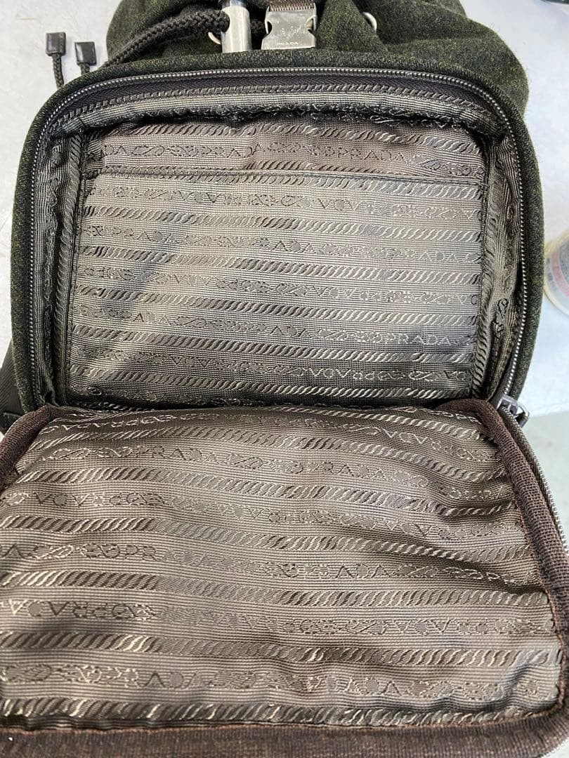 PRADA mini backpack wool - image 7