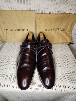 LOUIS VUITTON DAMIER MONK STRAP BROWN MEN LOAFERS SHOES 12/ 13 (US) W/DUST BAGS LOUIS VUITTON DAMIER MONK STRAP BROWN MEN LOAFERS SHOES 12  main image 3