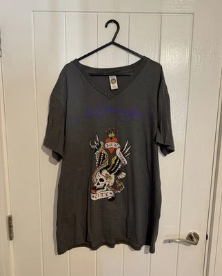 Vintage Ed Hardy V Neck T-Shirt - Size XXL - Image 1 of 4