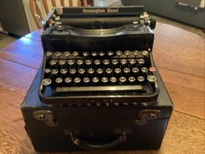 Vintage 1937 Remington  Rand Model 1 Portable Typewriter & Travel Case ￼P1210131 thumbnail
