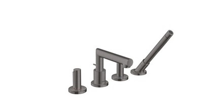 Hansgrohe 4-hole bath mixer Axor Uno F-Set 45444340 Brushed Black Chrome