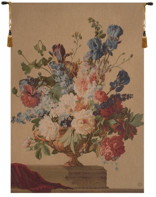 Bouquet Iris Clair French Tapestry - Wall Art Hanging For Home Decor