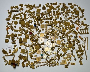 Lego 300 Pearl Gold Pieces Ninjago Stars Wings Girls Saxophone Keys Friends 380