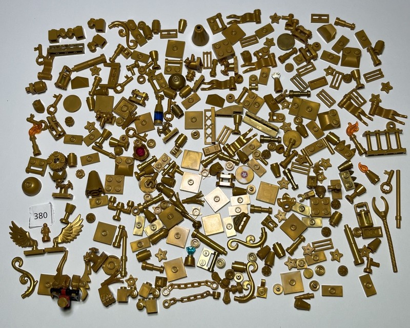 Lego 300 Pearl Gold Pieces Ninjago Stars Wings Girls Saxophone Keys Friends 380