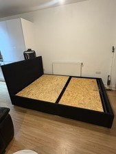 Double Bed Frame with Or Without Mattress with storage Solid Pine Wood